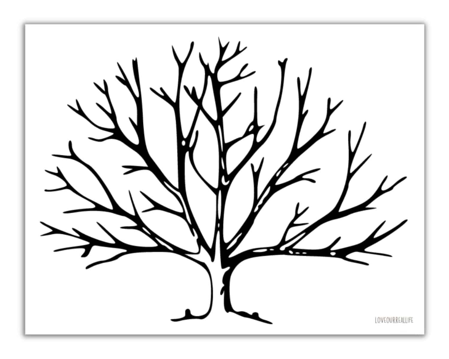 FREE Printable Trees Without Leaves Template 19 Pages Love Our Real Life