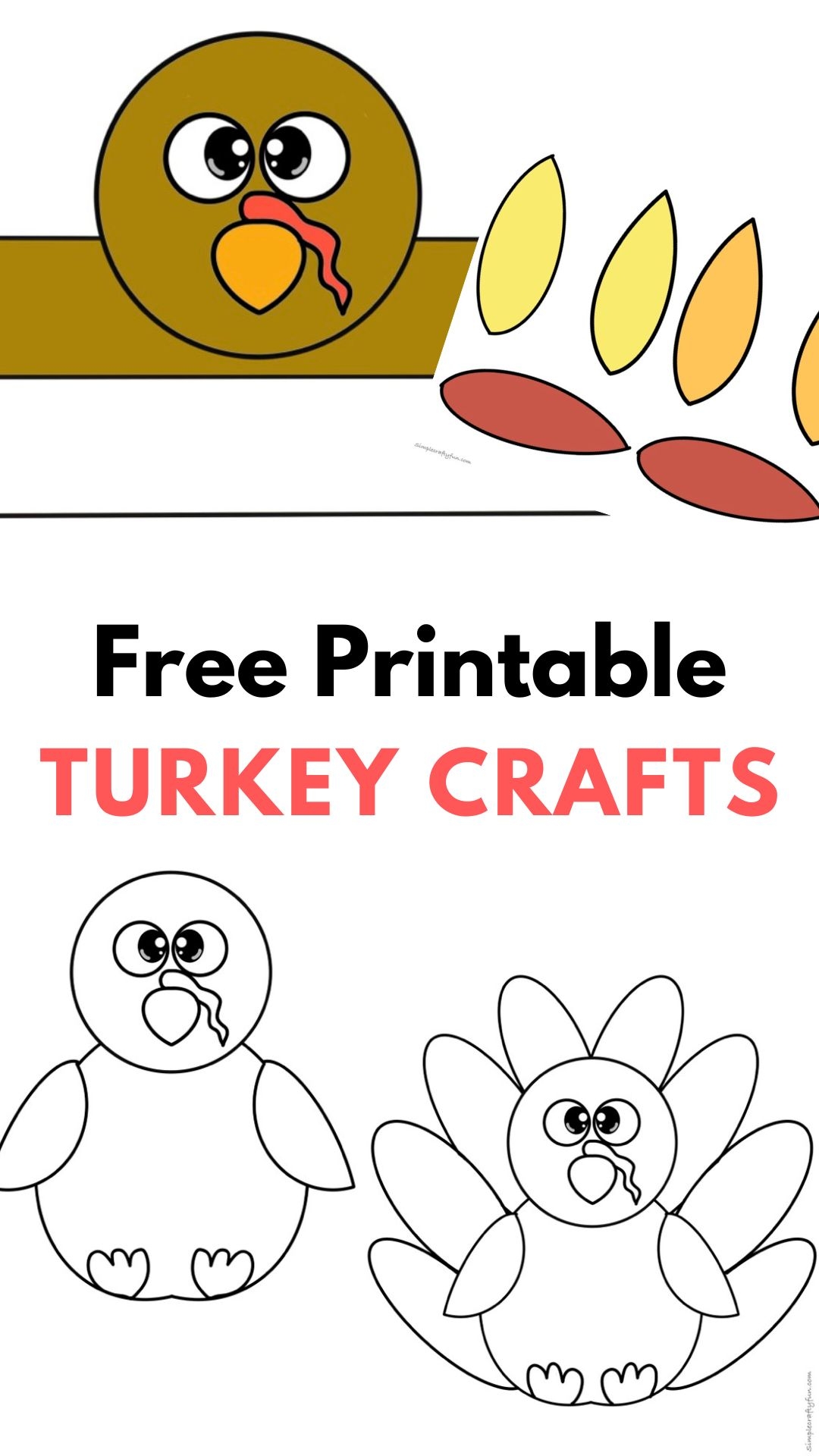 simple turkey template printable