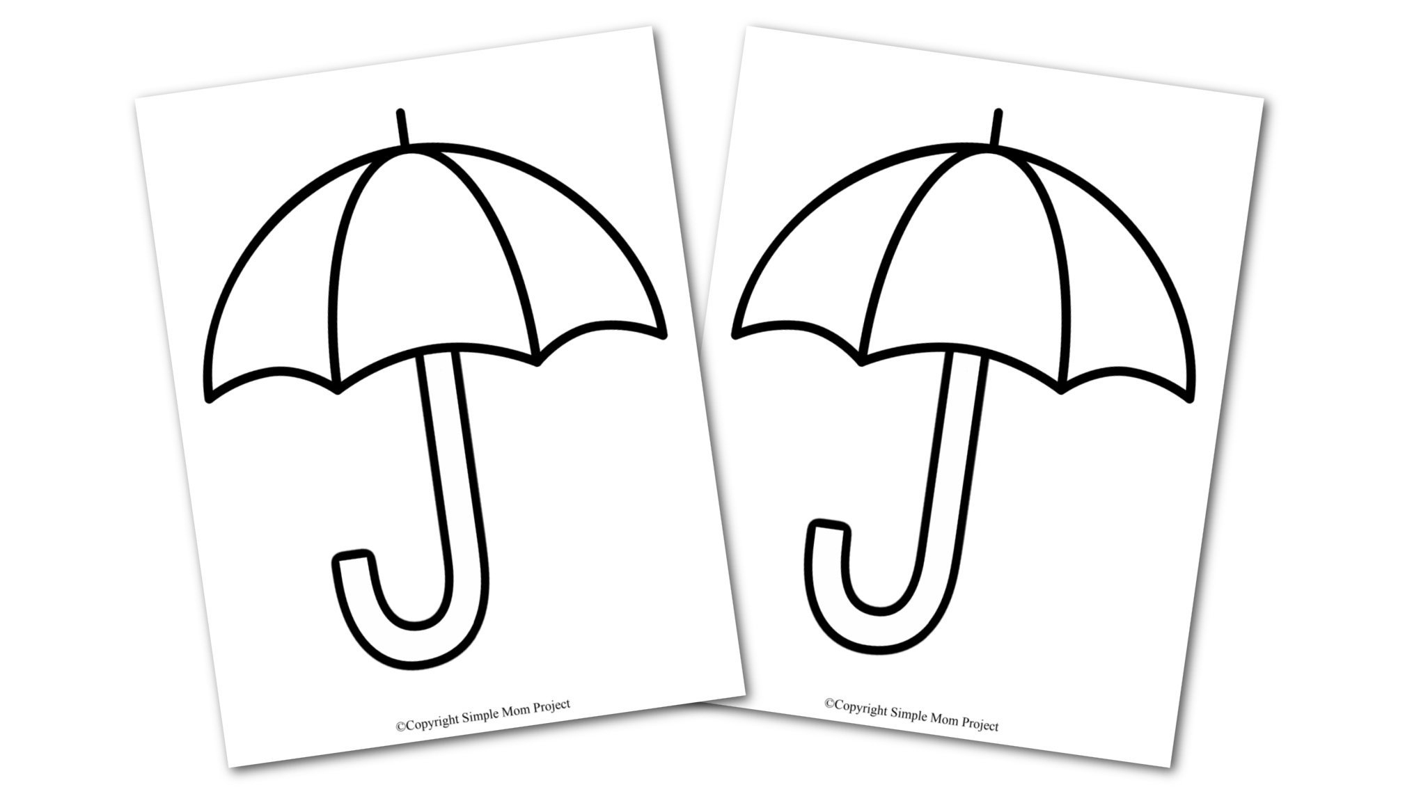 Free Printable Umbrella Template Simple Mom Project Free Printable Umbrella Template Simple Mom Project