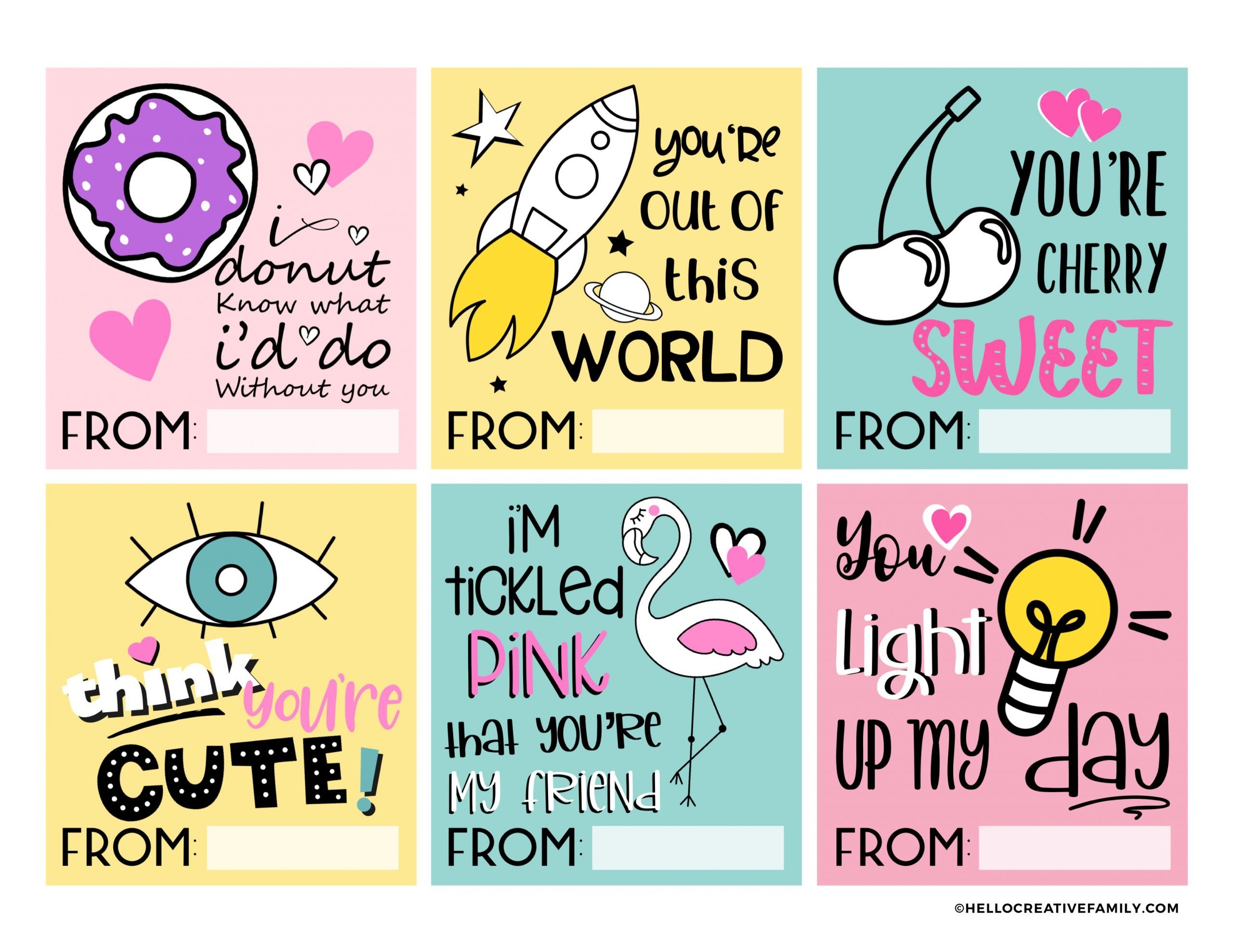 printable valentines cards for kids