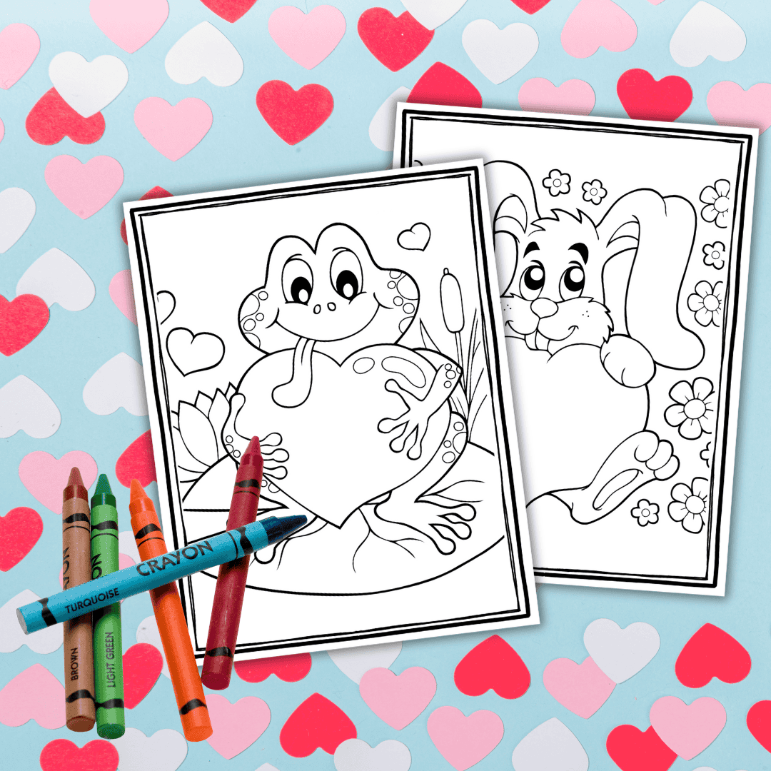 free printable valentine coloring pages