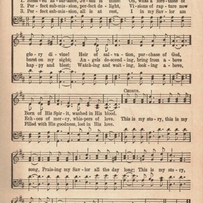 Free Printable Vintage Hymns Sheet Music Rose Clearfield