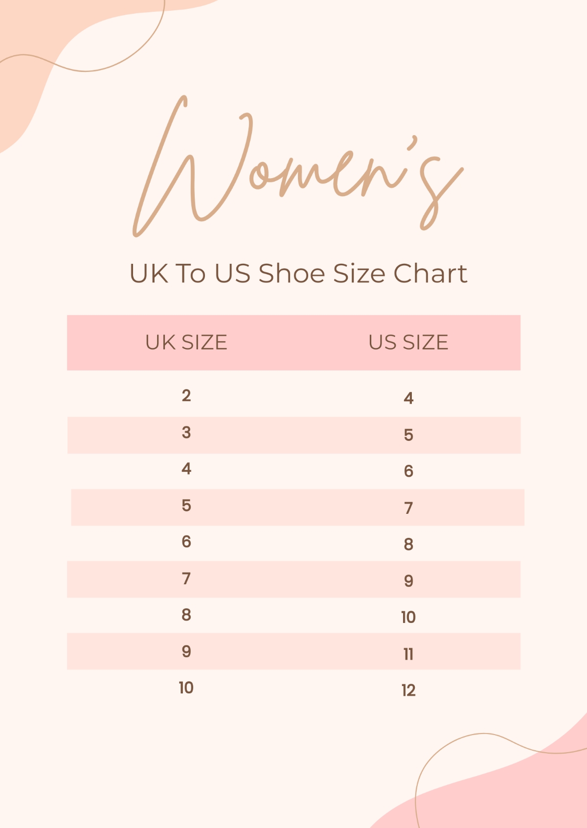 printable shoe size template pdf women printable shoe size template pdf women