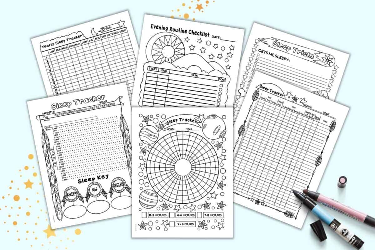 Free Sleep Tracker Bullet Journal Printables The Artisan Life