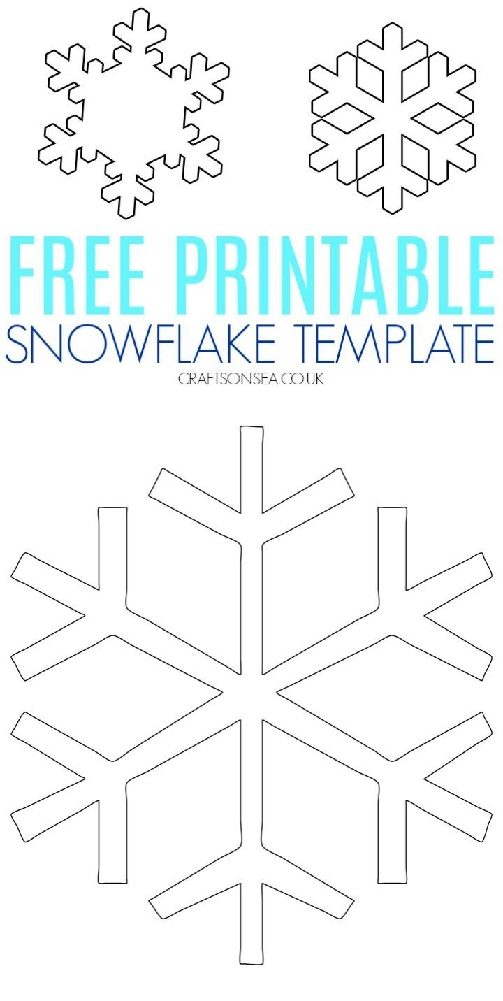 free snowflake template printable