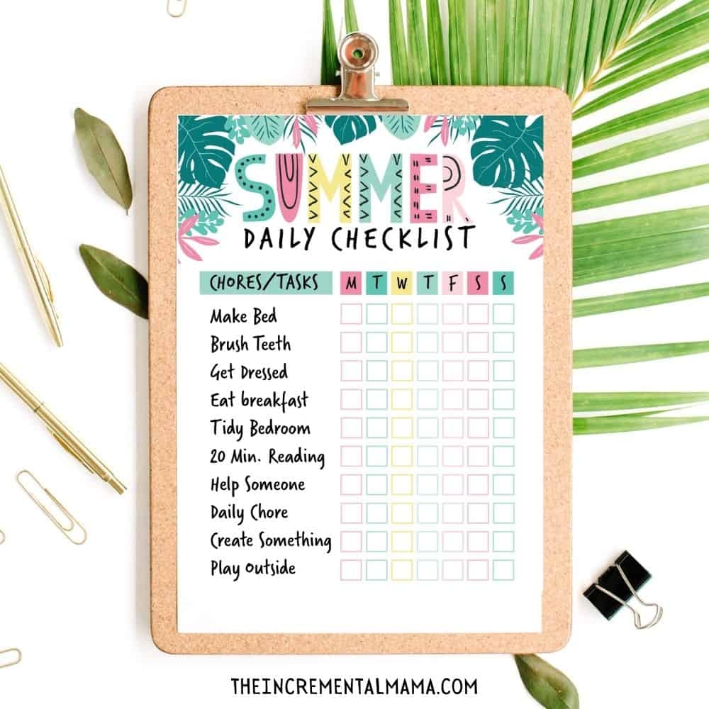 Free Summer Chore Chart To Keep Kids Busy Mom Happy Free Summer Chore Chart To Keep Kids Busy Mom Happy