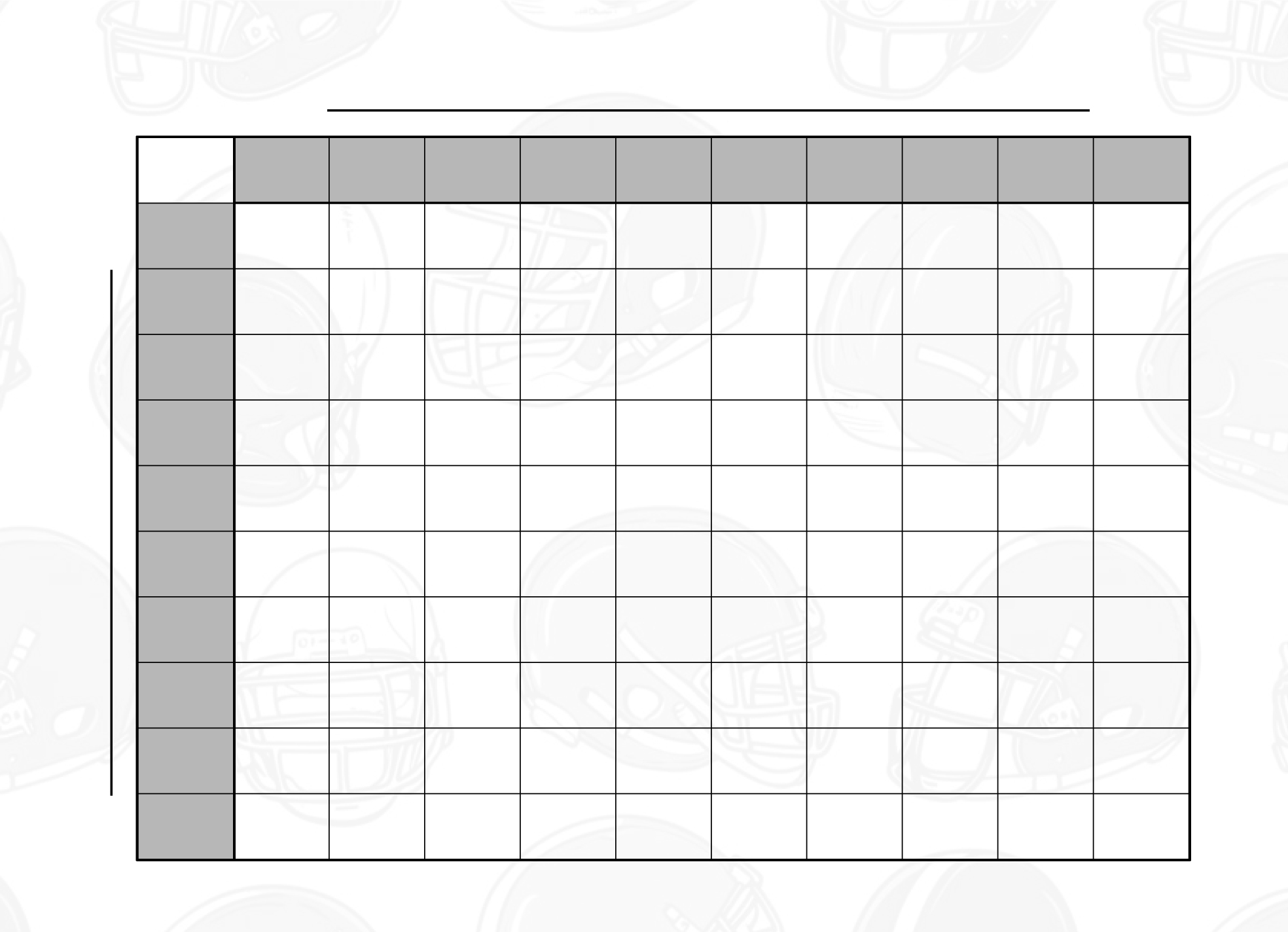 Free Super Bowl Squares Google Docs Templates Gdoc io