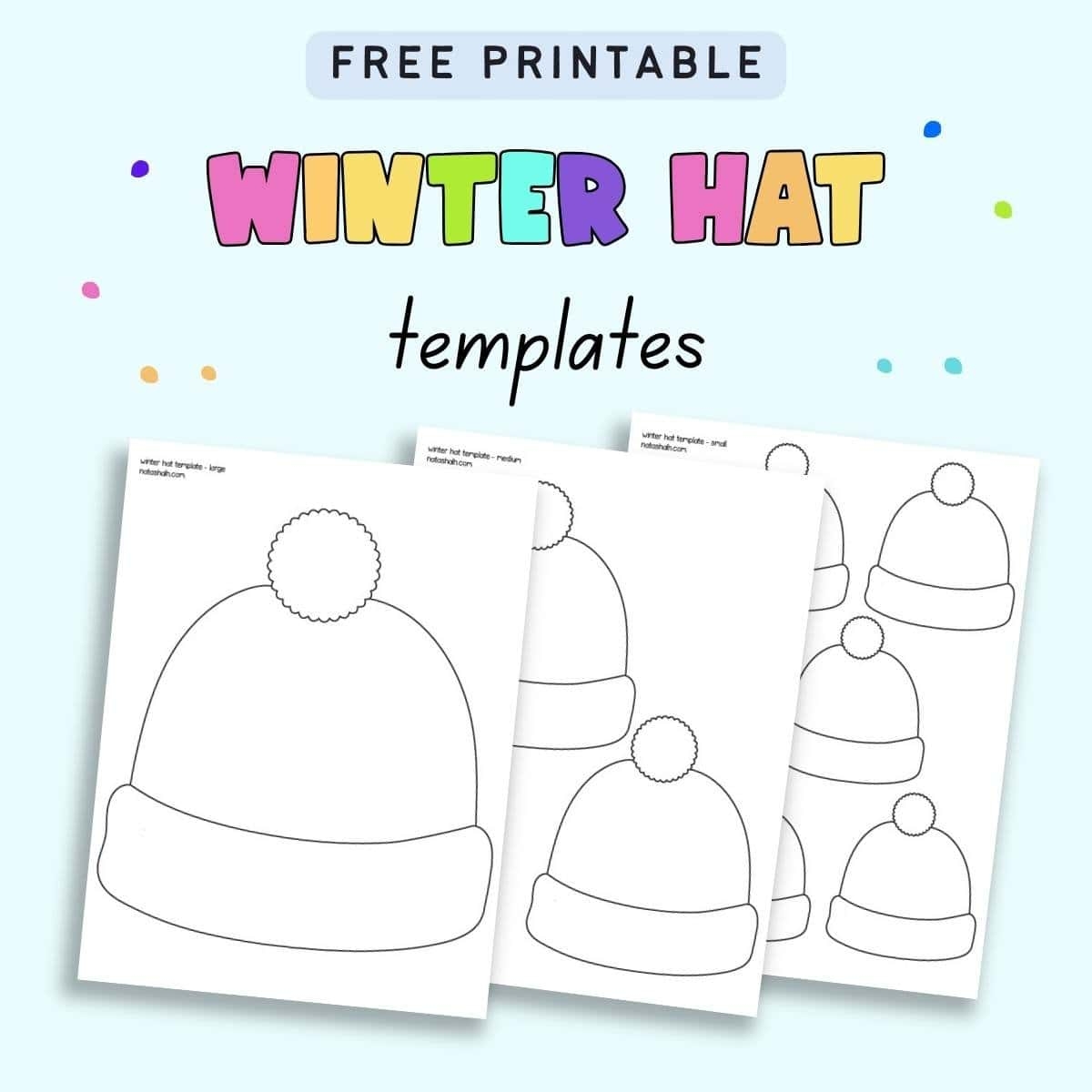 hat template printable