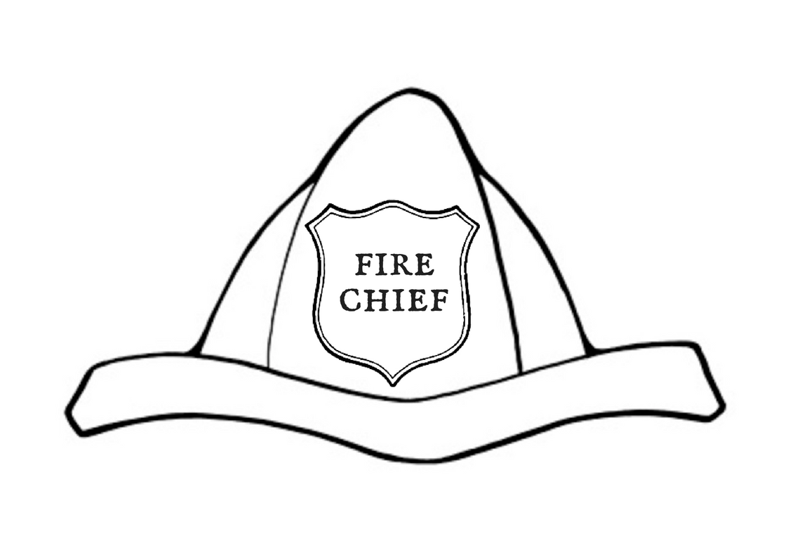 Front View Of Firefighter Helmet For Colouring In Decorating And Turning Into A Party Hat By Adding A Band  Front View Of Firefighter Helmet For Colouring In Decorating And Turning Into A Party Hat By Adding A Band