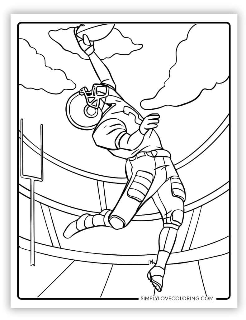 Fun Football Coloring Pages Free PDF Printables Simply Love Coloring