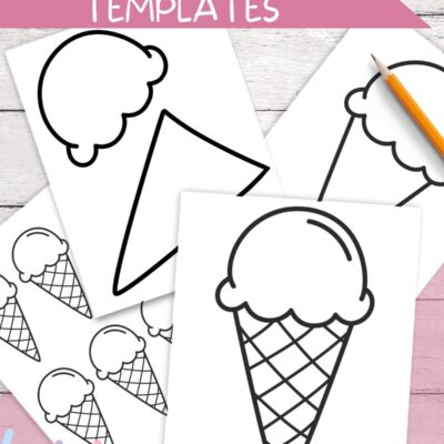 Fun Ice Cream Cone Templates For Crafts Coloring