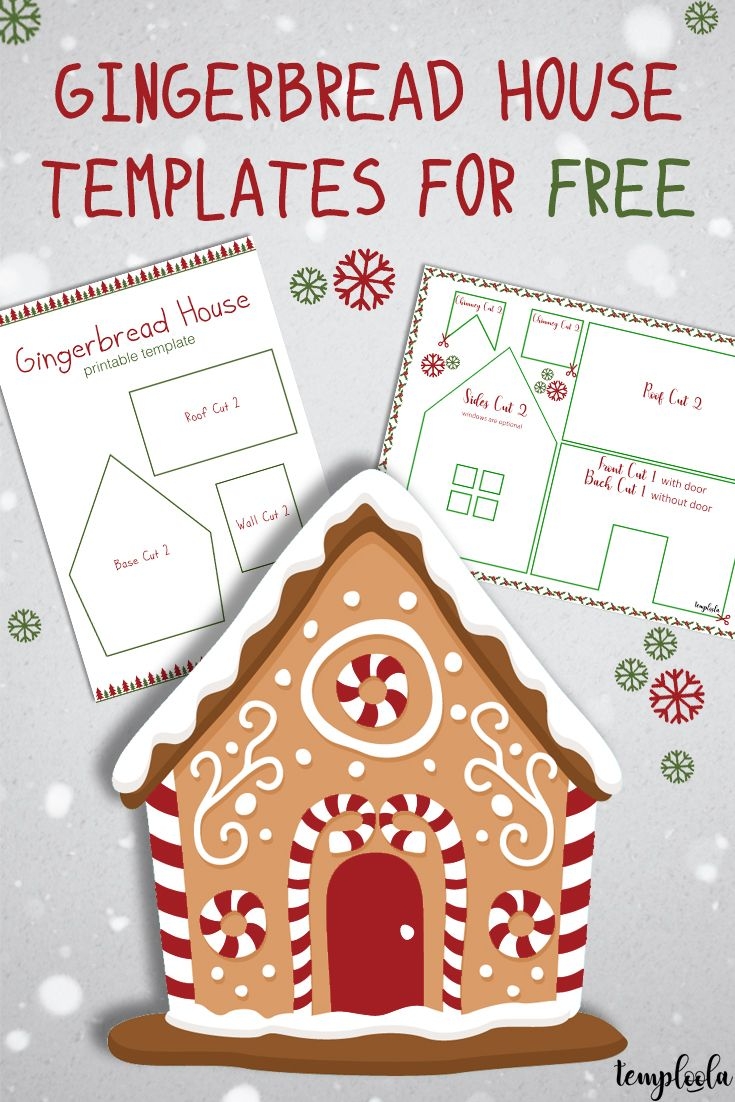 free printable gingerbread house template