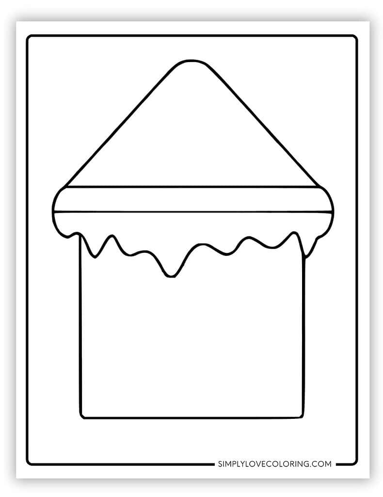 gingerbread house template printable pdf