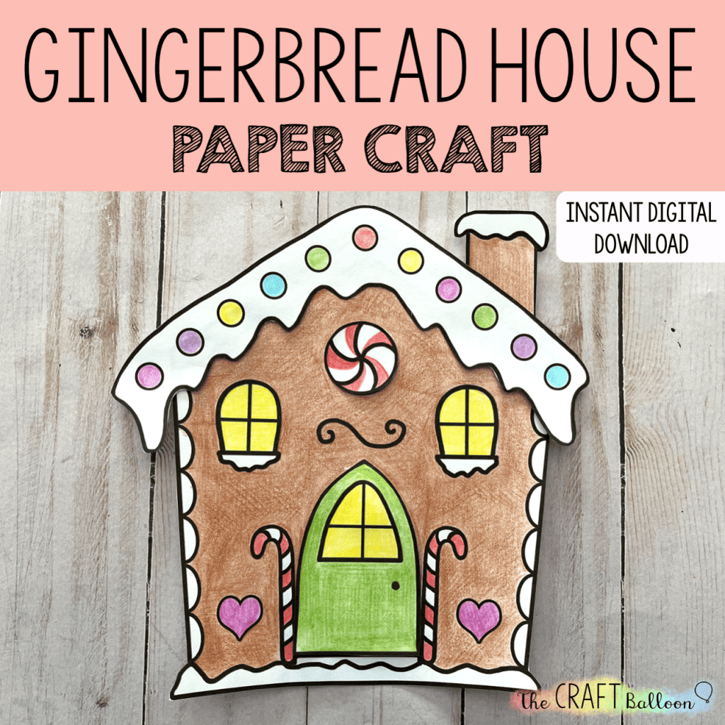 gingerbread house template printable