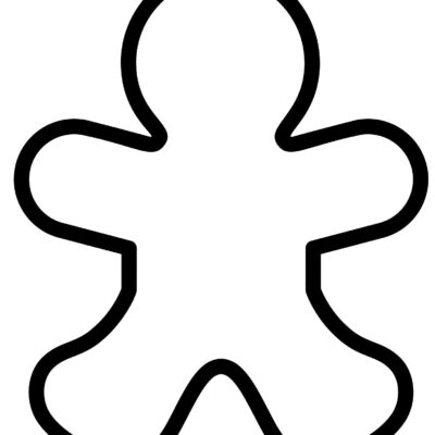 Gingerbread Man Shape Printable Landing Page