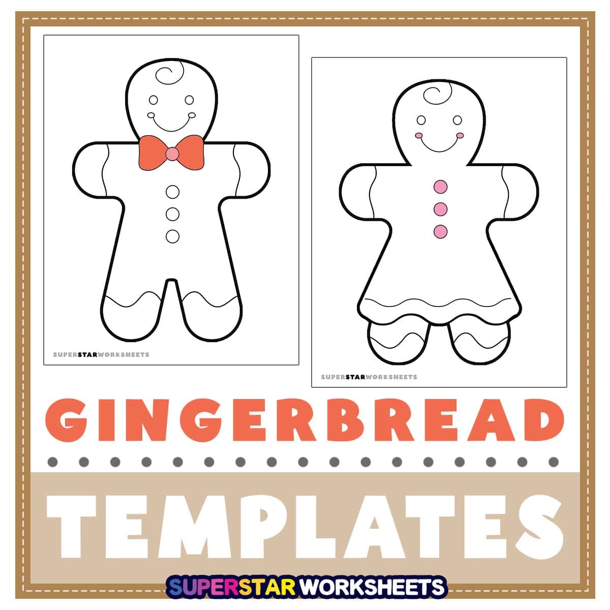 large printable gingerbread man template