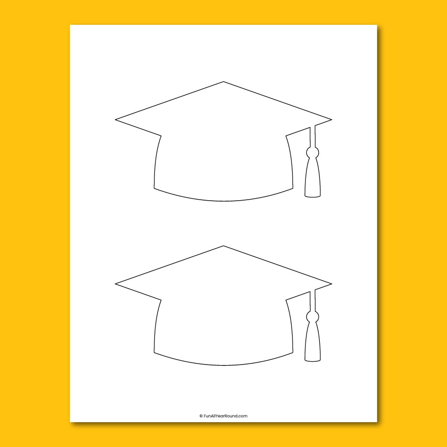 Graduation Cap Template Fun All Year Round
