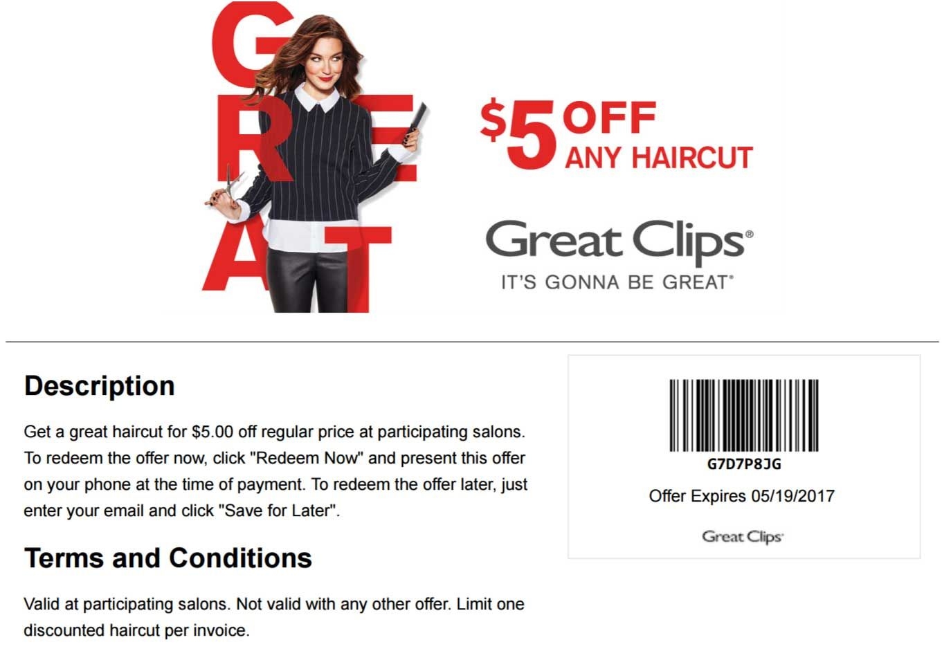Great Clips Burlington Coupons Online