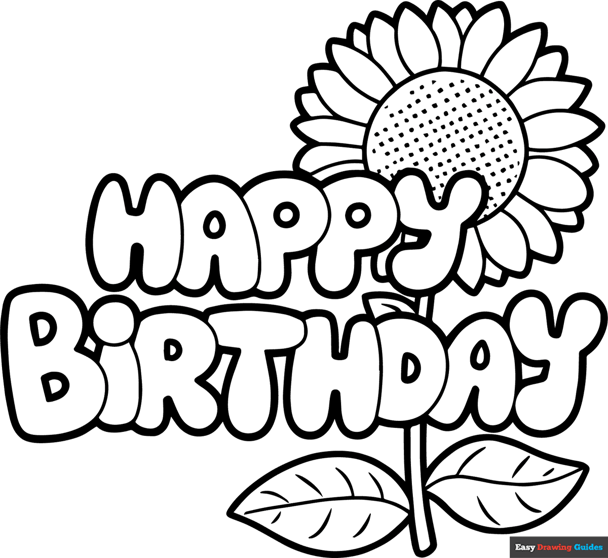 happy birthday coloring pages printable happy birthday coloring pages printable