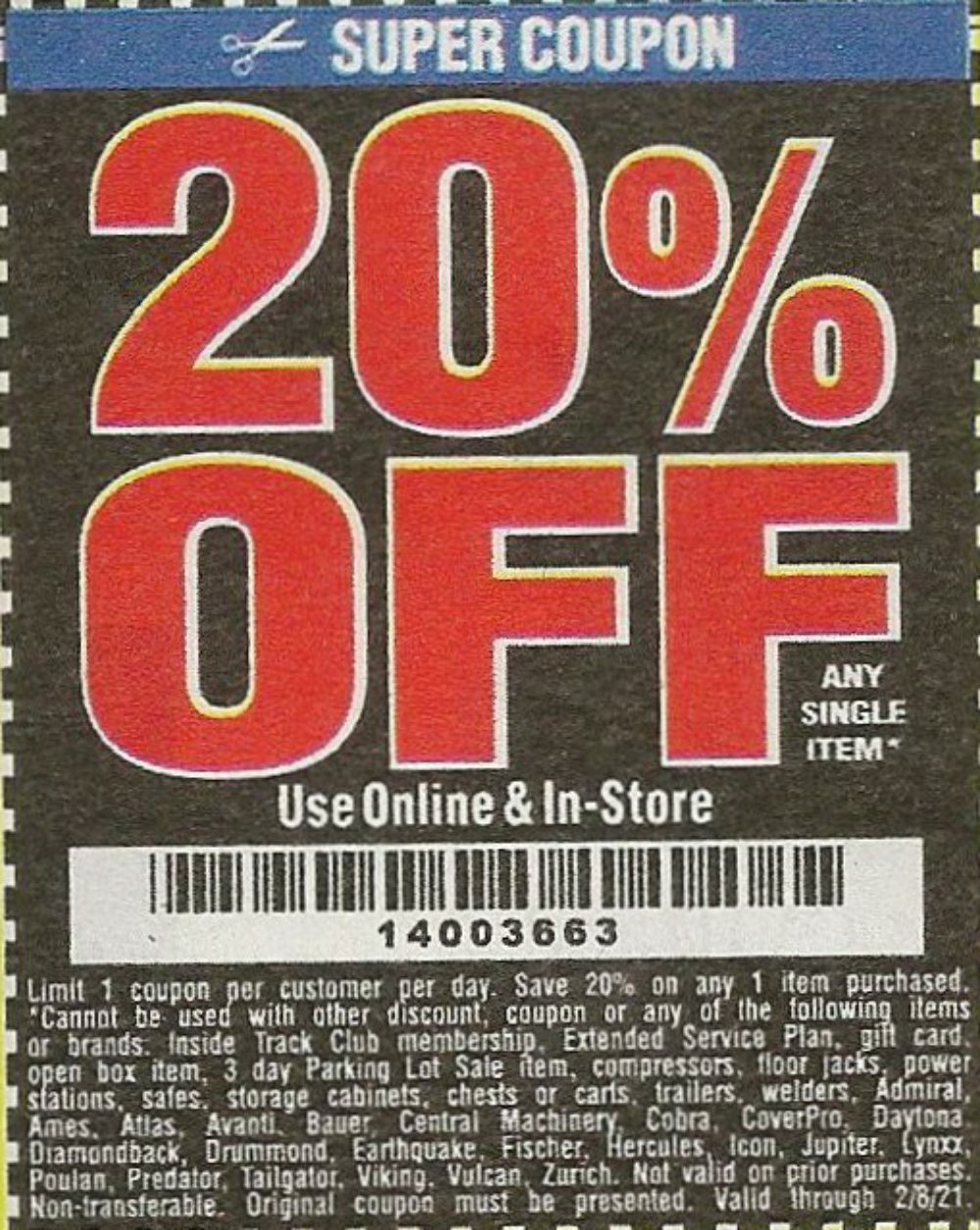 Harbor Freight Tools Coupon Database Free Coupons Percent Off Coupons Toolbox Coupons