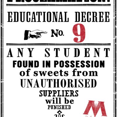 Harry Potter Educational Decrees free Printables Paper Trail Design