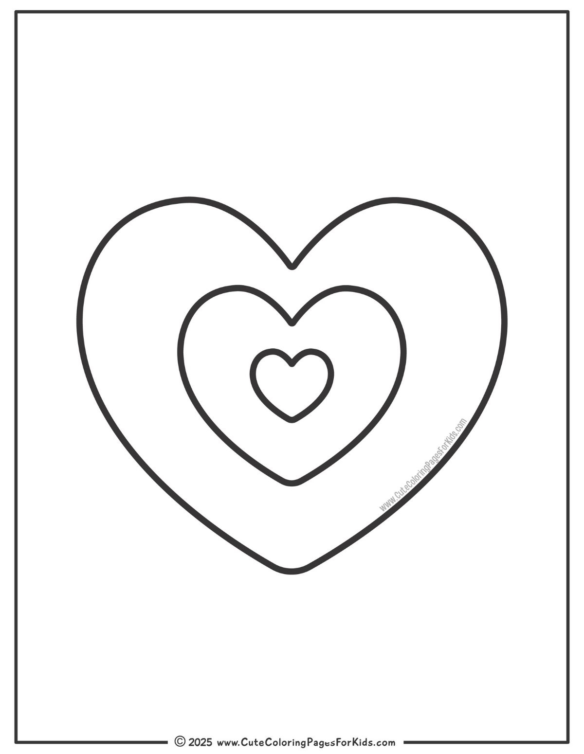 Heart Coloring Pages Cute Coloring Pages For Kids