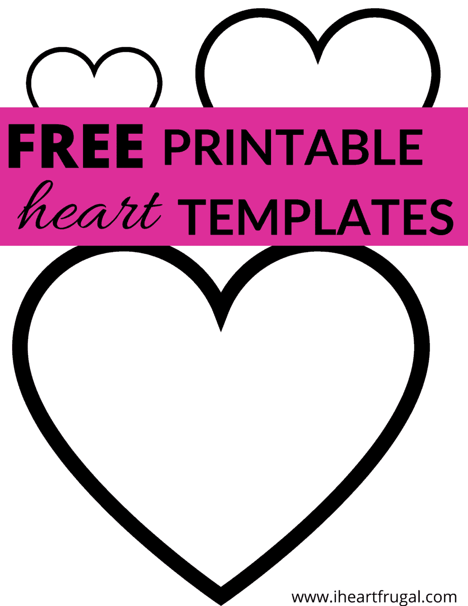 free heart templates printable