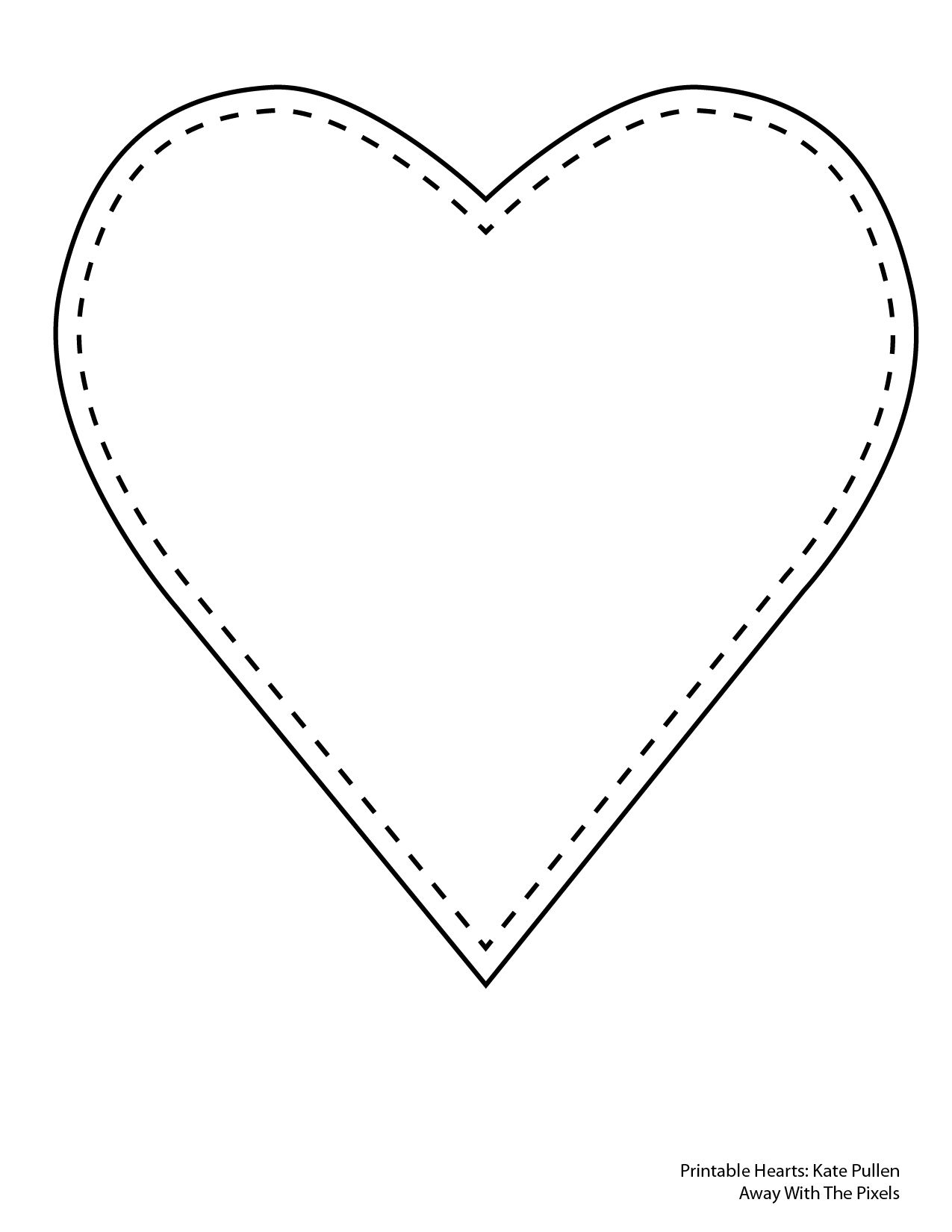 Heart Templates Free Printable Printable Party Favors