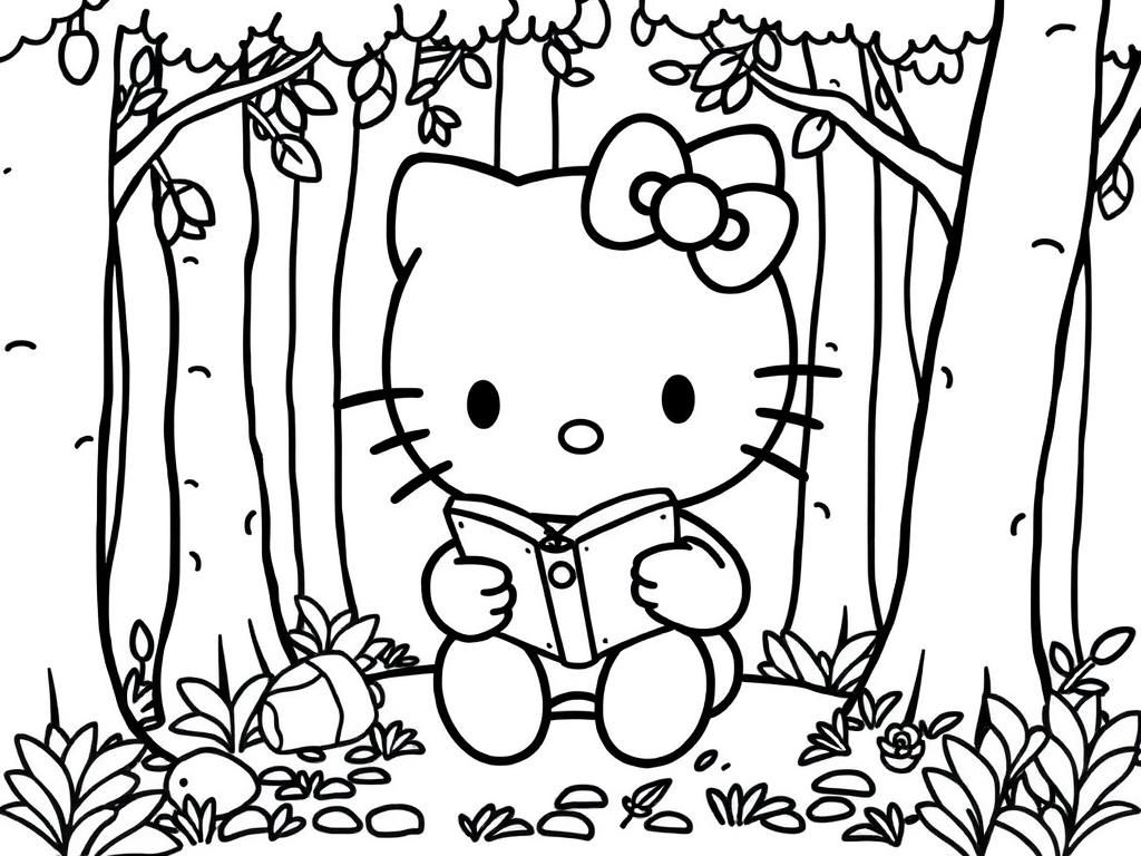 free printable coloring pages hello kitty