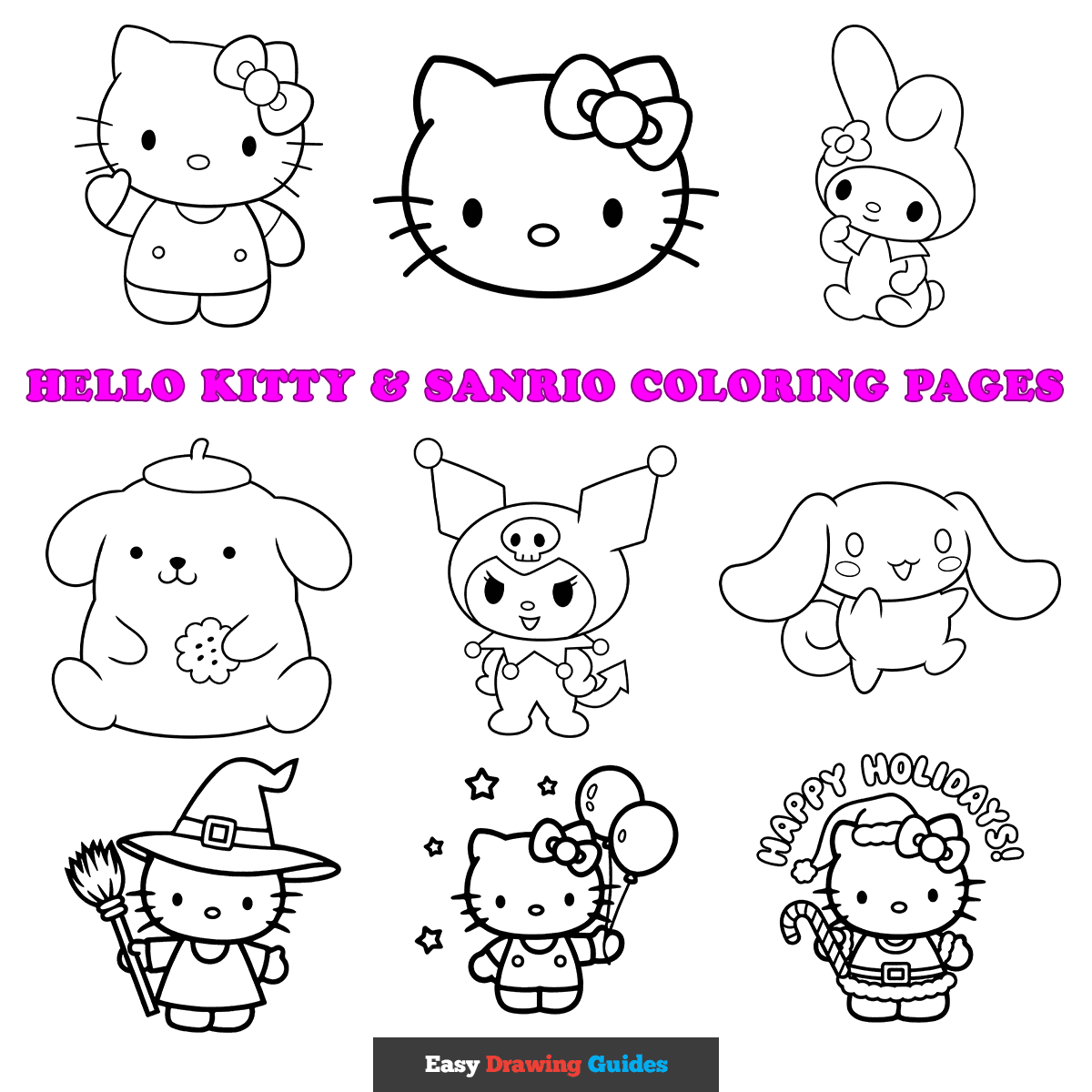 hello kitty printable coloring pictures
