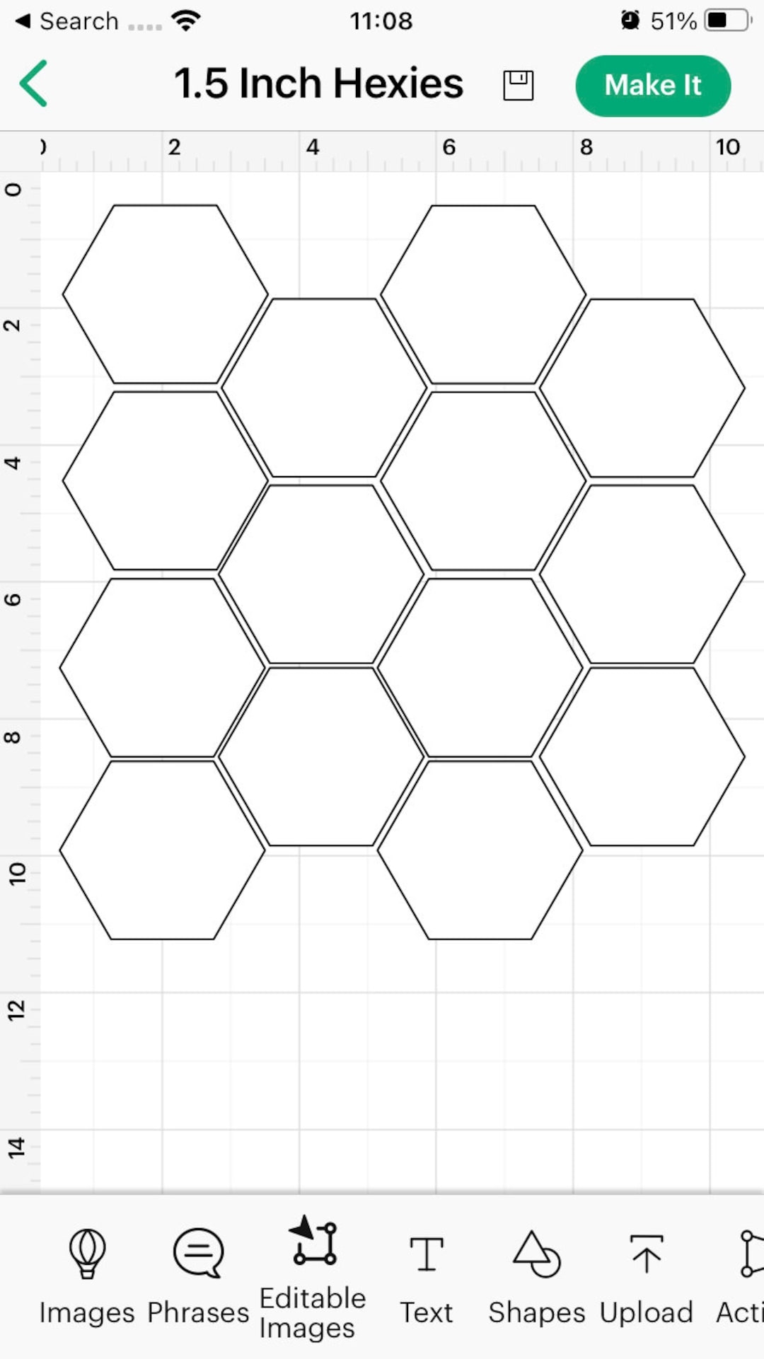Hexagon English Paper Piecing Cricut SVG Template For 0 5 1 Inch 0 75 1 Inch And 1 5 Inch Hexies EPP Etsy