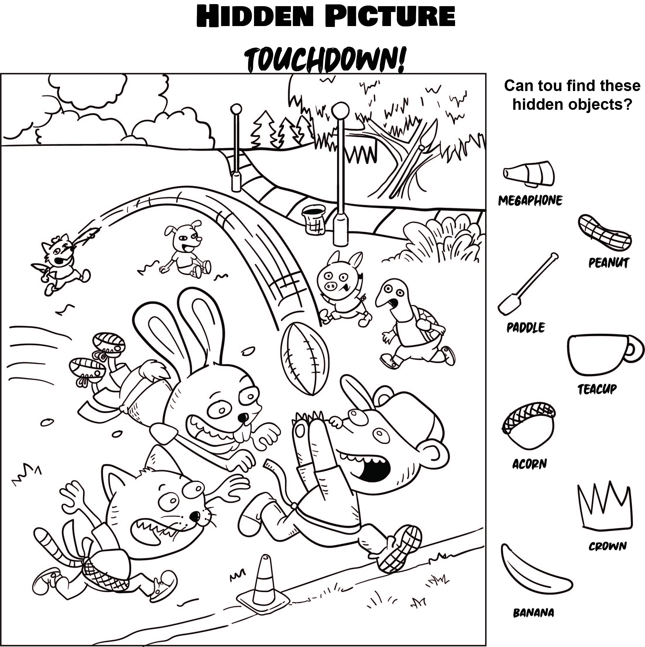 Highlight Picture Hidden Objects 10 Free PDF Printables Printablee Worksheets Library
