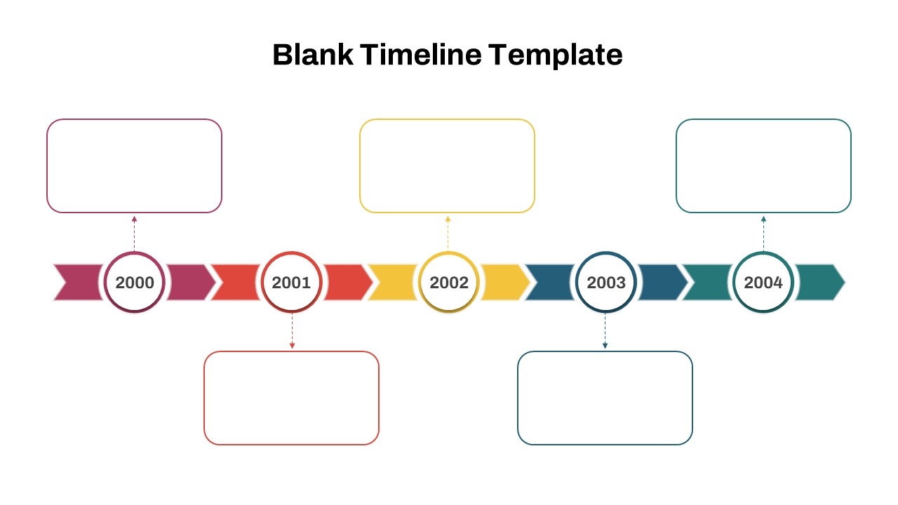 Horizontal Arrow Blank Timeline PPT Template And Google Slides SlideKit Horizontal Arrow Blank Timeline PPT Template And Google Slides SlideKit