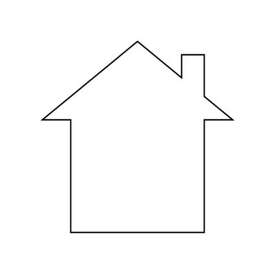 House Templates Free Blank House Shape PDFs