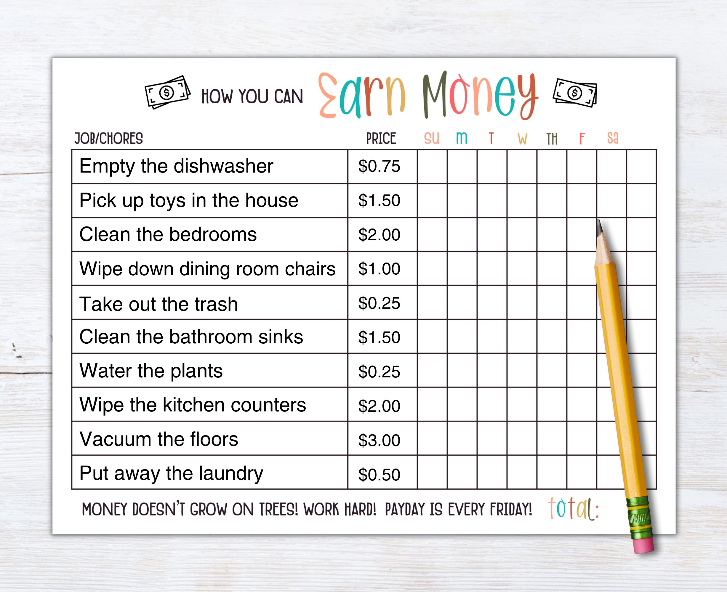How To Earn Money Chore Chart Allowance Chore Chart For Kids Chore Chart For Kids Incentive Chart Ways To Earn Money Editable PDF Etsy How To Earn Money Chore Chart Allowance Chore Chart For Kids Chore Chart For Kids Incentive Chart Ways To Earn Money Editable PDF Etsy