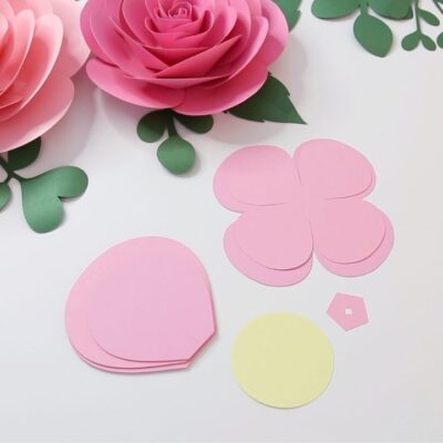 How To Make Big Paper Roses Step By Step FREE Template FancyBloom