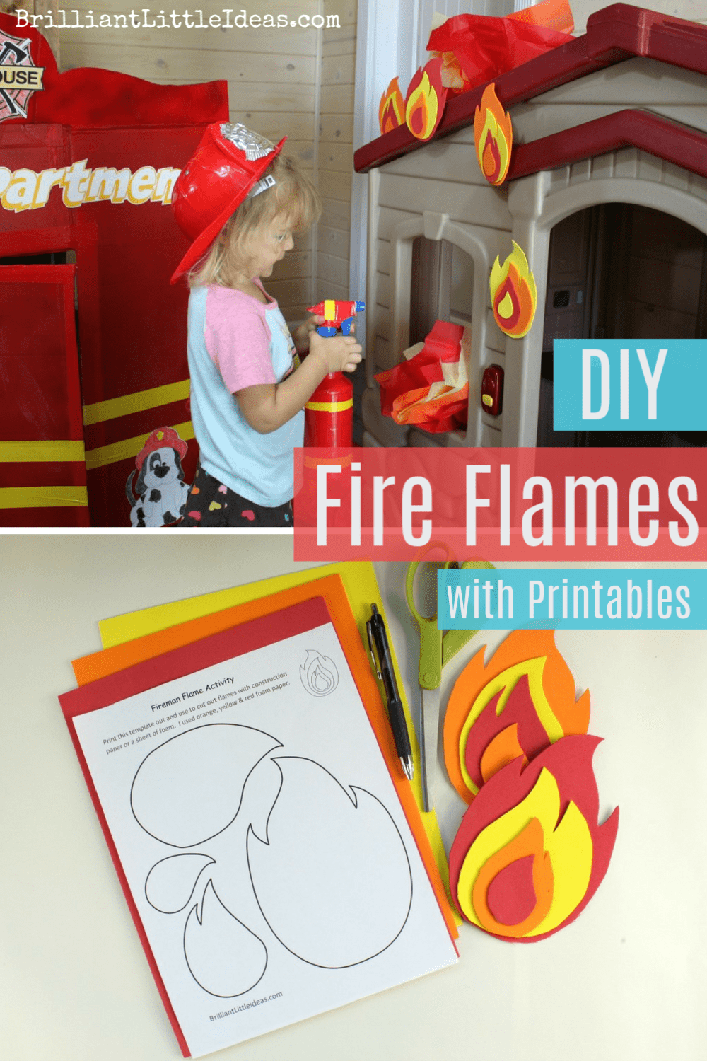 How To Make Fire Flames With Printable Template Brilliant Little Ideas How To Make Fire Flames With Printable Template Brilliant Little Ideas