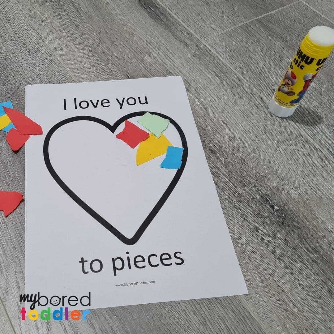 i love you to pieces printable