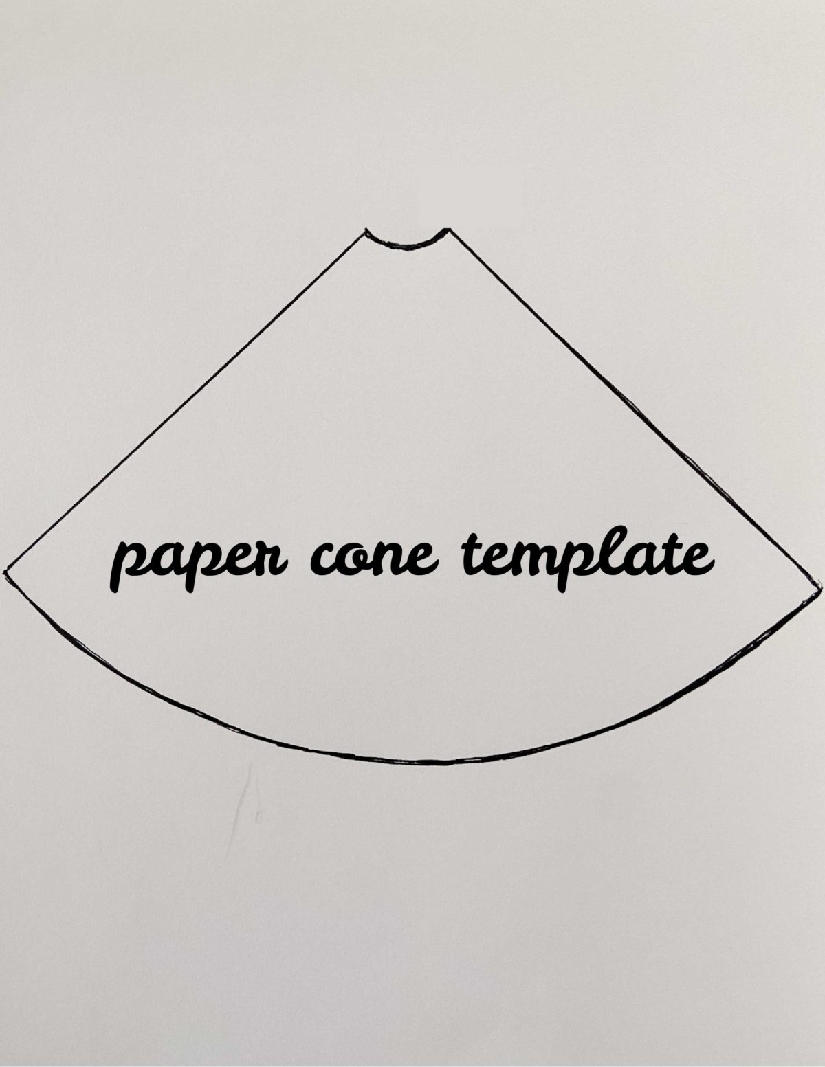 printable cone template