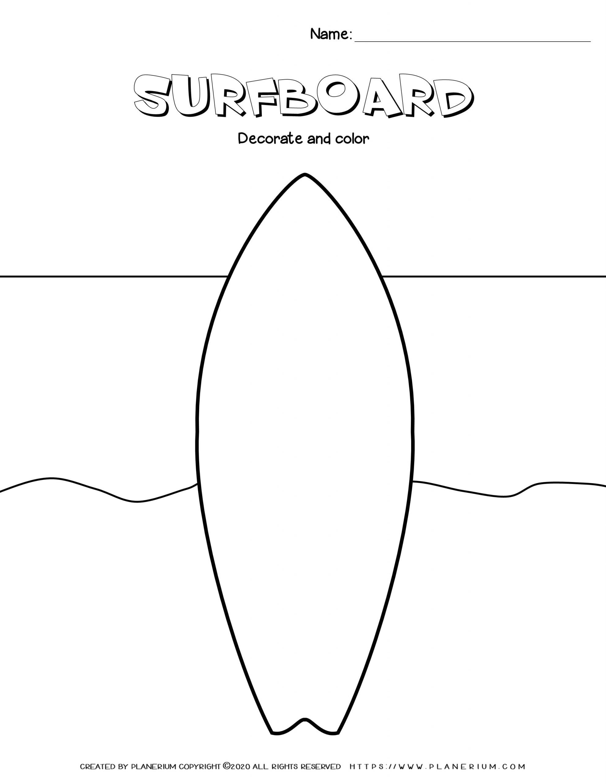 surfboard template printable