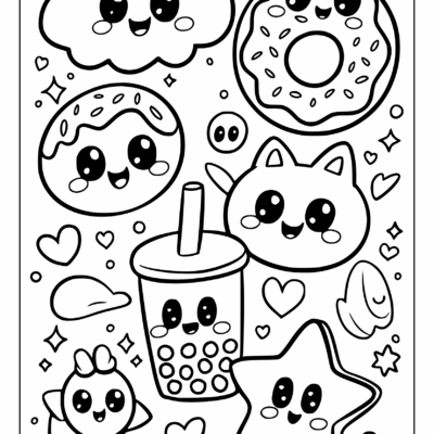 Kawaii Coloring Pages 35 Free Printable PDF