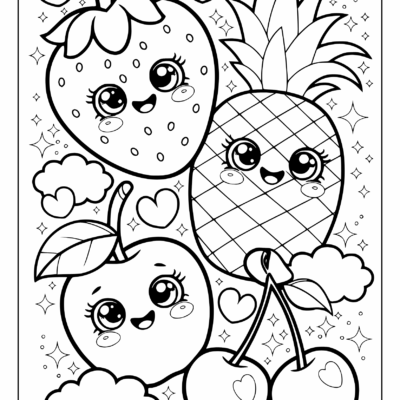 Kawaii Coloring Pages 35 Free Printable PDF