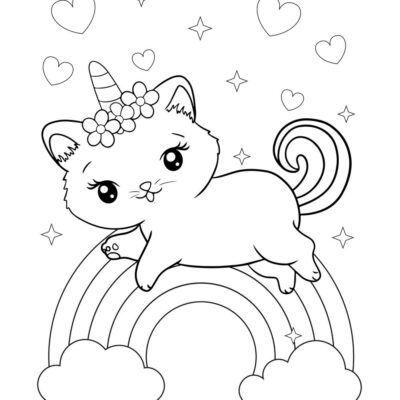 Kitten Coloring Beeloo Printable Crafts And Activities For Kids