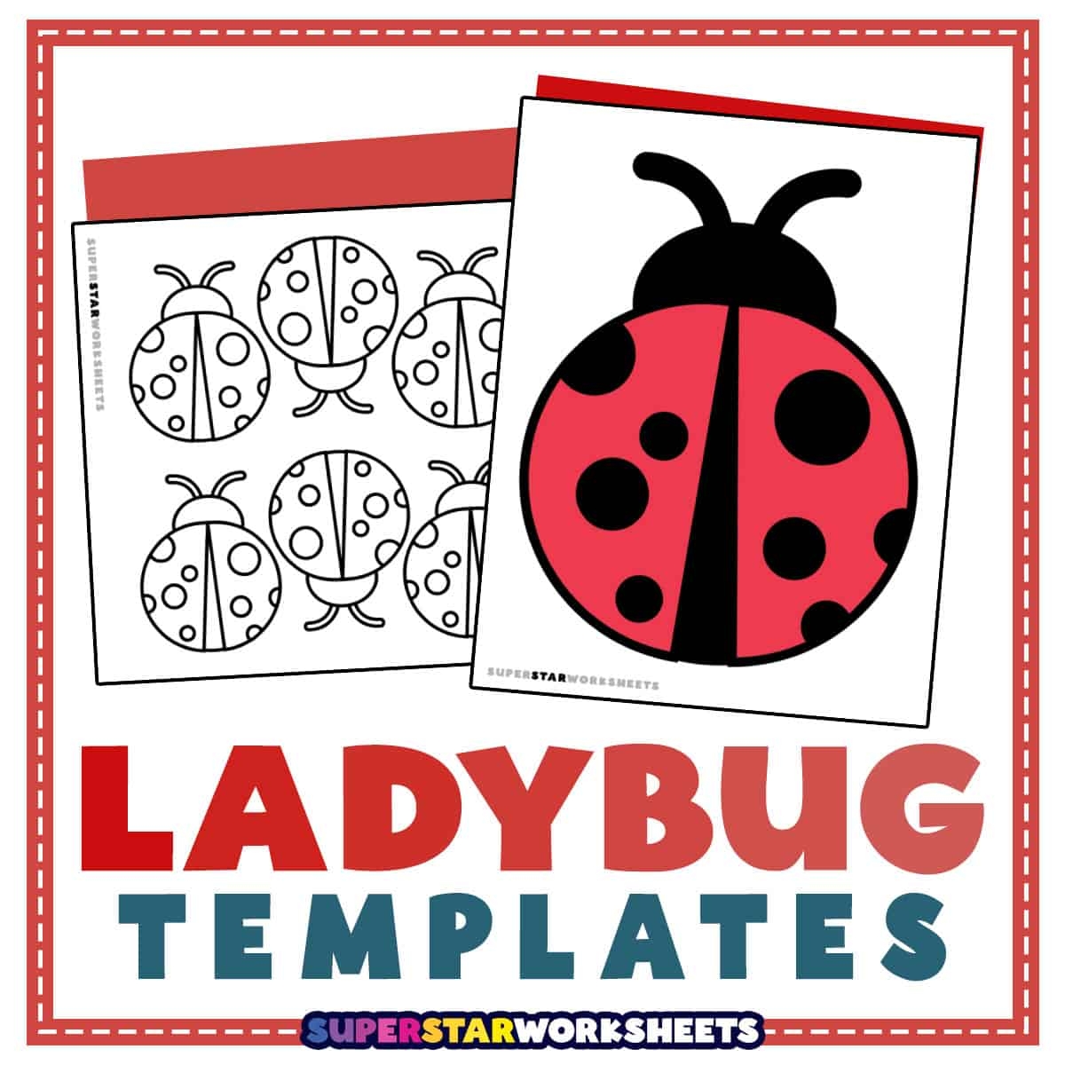Ladybug Template Free Printables Superstar Worksheets Ladybug Template Free Printables Superstar Worksheets