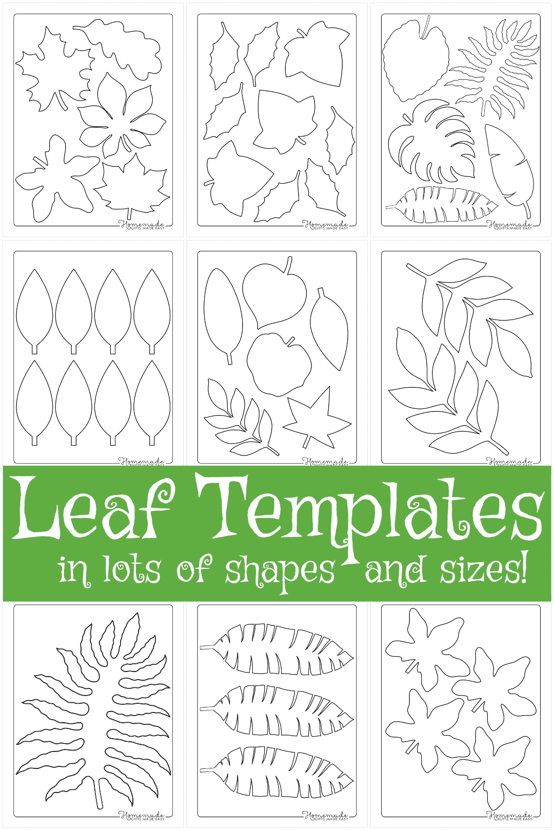 printable leaves template