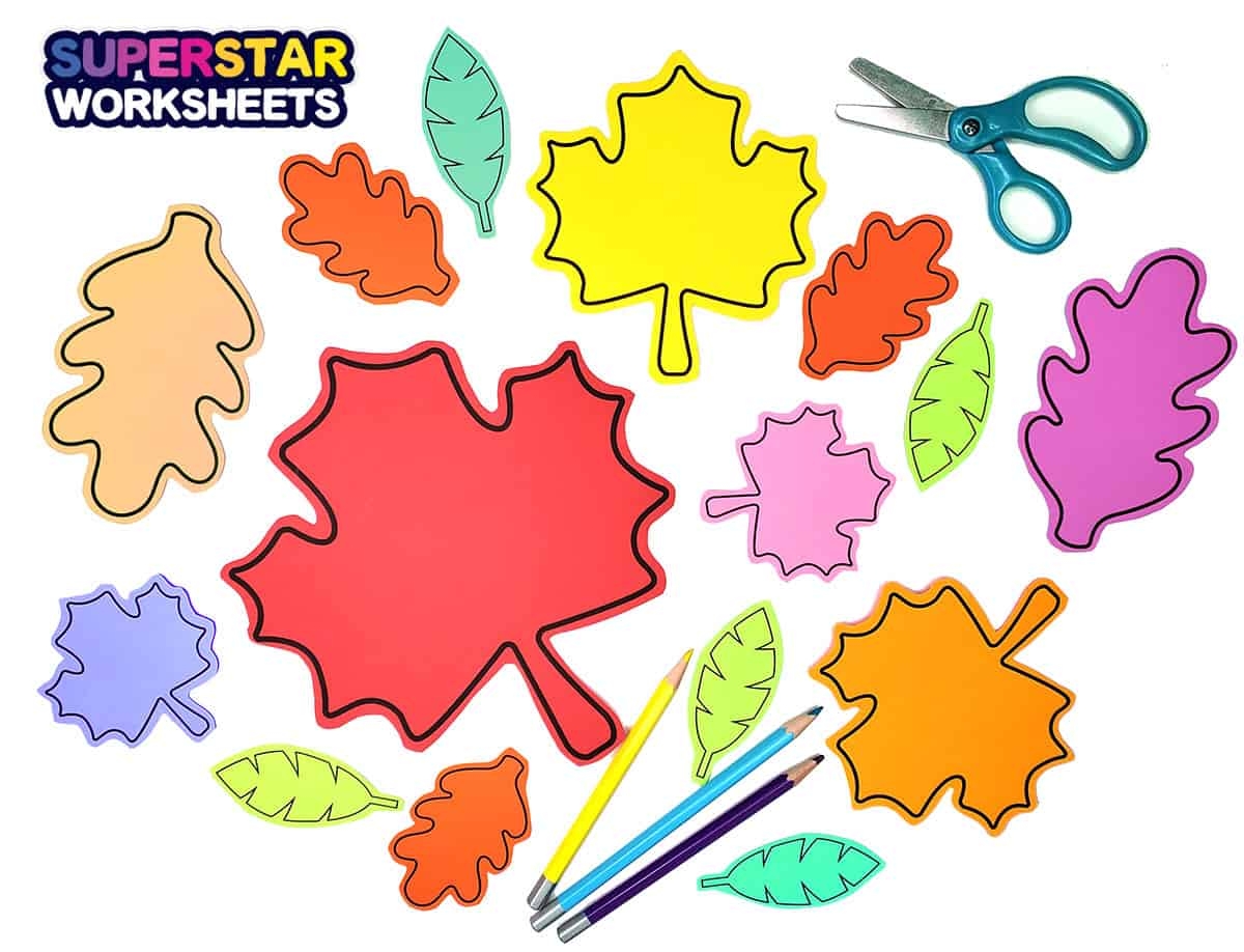 Leaf Template Free Printables Superstar Worksheets