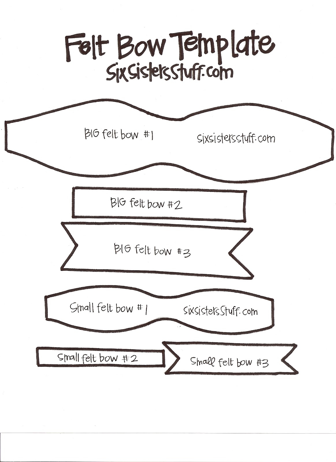 Leather Bow Pattern Printable Free Leather Bow Pattern Printable Free