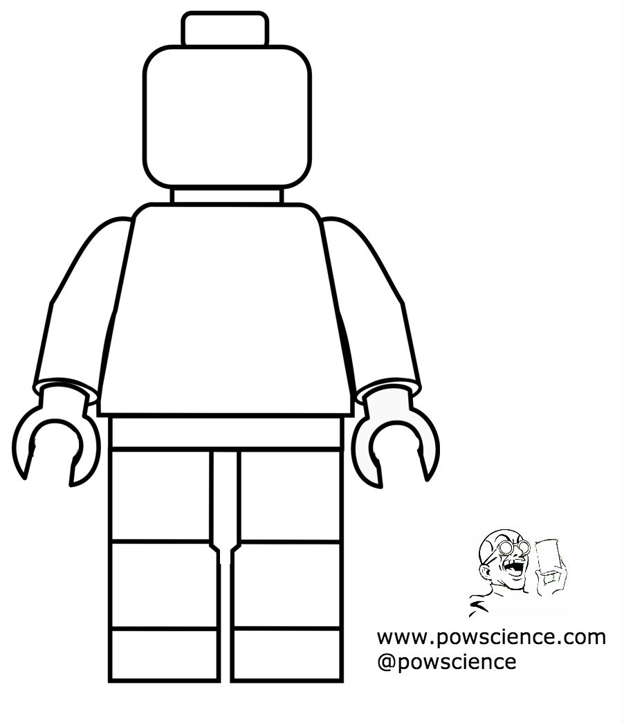 LEGO Blank Minifig Free Printable Pow Science 