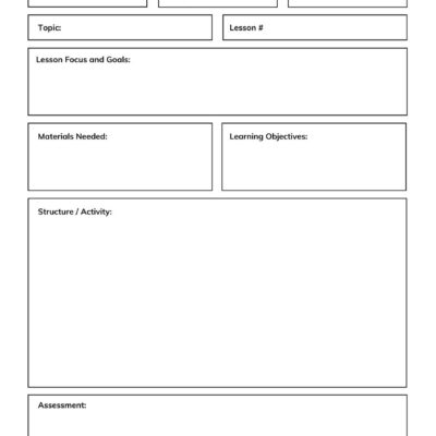 Lesson Plan Templates You Can Customize For Free Canva