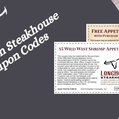 Longhorn Steakhouse Coupon Codes Promos Deals September 2025